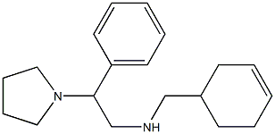 (cyclohex-3-en-1-ylmethyl)[2-phenyl-2-(pyrrolidin-1-yl)ethyl]amine Struktur