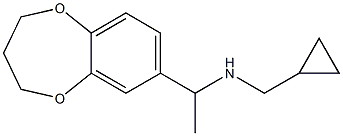 (cyclopropylmethyl)[1-(3,4-dihydro-2H-1,5-benzodioxepin-7-yl)ethyl]amine Struktur