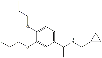 (cyclopropylmethyl)[1-(3,4-dipropoxyphenyl)ethyl]amine Struktur