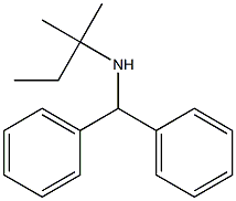 (diphenylmethyl)(2-methylbutan-2-yl)amine Struktur