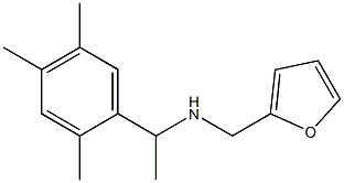 (furan-2-ylmethyl)[1-(2,4,5-trimethylphenyl)ethyl]amine Struktur