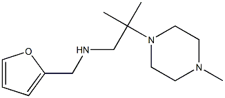 (furan-2-ylmethyl)[2-methyl-2-(4-methylpiperazin-1-yl)propyl]amine Struktur