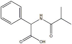 (isobutyrylamino)(phenyl)acetic acid Struktur