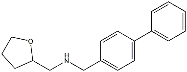 (oxolan-2-ylmethyl)[(4-phenylphenyl)methyl]amine Struktur