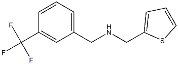 (thiophen-2-ylmethyl)({[3-(trifluoromethyl)phenyl]methyl})amine Struktur