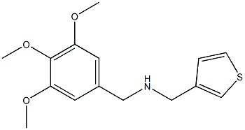 (thiophen-3-ylmethyl)[(3,4,5-trimethoxyphenyl)methyl]amine Struktur