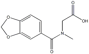 [(1,3-benzodioxol-5-ylcarbonyl)(methyl)amino]acetic acid Struktur