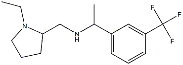 [(1-ethylpyrrolidin-2-yl)methyl]({1-[3-(trifluoromethyl)phenyl]ethyl})amine Structure