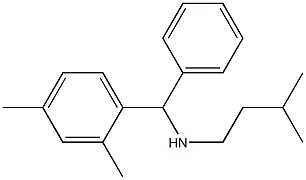 [(2,4-dimethylphenyl)(phenyl)methyl](3-methylbutyl)amine Struktur