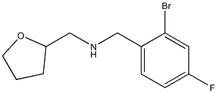 [(2-bromo-4-fluorophenyl)methyl](oxolan-2-ylmethyl)amine Struktur