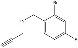 [(2-bromo-4-fluorophenyl)methyl](prop-2-yn-1-yl)amine Struktur