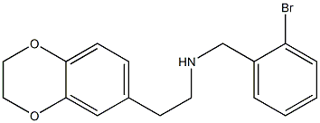 [(2-bromophenyl)methyl][2-(2,3-dihydro-1,4-benzodioxin-6-yl)ethyl]amine Struktur