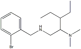 [(2-bromophenyl)methyl][2-(dimethylamino)-3-ethylpentyl]amine Struktur