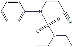 [(2-cyanoethyl)(phenyl)sulfamoyl]diethylamine Struktur