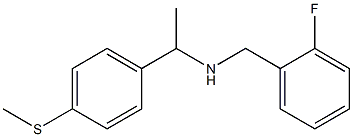 [(2-fluorophenyl)methyl]({1-[4-(methylsulfanyl)phenyl]ethyl})amine Struktur