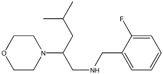 [(2-fluorophenyl)methyl][4-methyl-2-(morpholin-4-yl)pentyl]amine Struktur