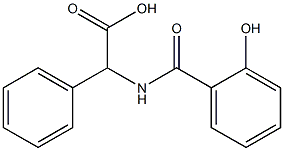 [(2-hydroxybenzoyl)amino](phenyl)acetic acid Struktur