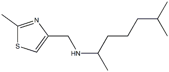 [(2-methyl-1,3-thiazol-4-yl)methyl](6-methylheptan-2-yl)amine Struktur