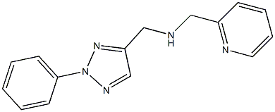 [(2-phenyl-2H-1,2,3-triazol-4-yl)methyl](pyridin-2-ylmethyl)amine Struktur