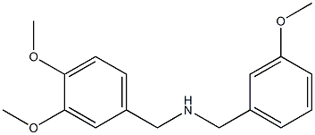 [(3,4-dimethoxyphenyl)methyl][(3-methoxyphenyl)methyl]amine Struktur