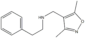 [(3,5-dimethyl-1,2-oxazol-4-yl)methyl](2-phenylethyl)amine Struktur