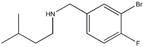 [(3-bromo-4-fluorophenyl)methyl](3-methylbutyl)amine Struktur