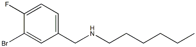 [(3-bromo-4-fluorophenyl)methyl](hexyl)amine Struktur