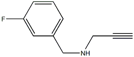 [(3-fluorophenyl)methyl](prop-2-yn-1-yl)amine Struktur