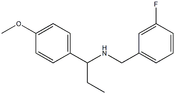 [(3-fluorophenyl)methyl][1-(4-methoxyphenyl)propyl]amine Struktur