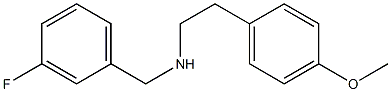 [(3-fluorophenyl)methyl][2-(4-methoxyphenyl)ethyl]amine Struktur