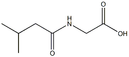 [(3-methylbutanoyl)amino]acetic acid Struktur