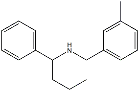 [(3-methylphenyl)methyl](1-phenylbutyl)amine Struktur