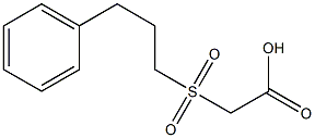 [(3-phenylpropyl)sulfonyl]acetic acid Struktur