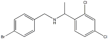 [(4-bromophenyl)methyl][1-(2,4-dichlorophenyl)ethyl]amine Struktur