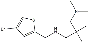 [(4-bromothiophen-2-yl)methyl]({2-[(dimethylamino)methyl]-2-methylpropyl})amine Struktur