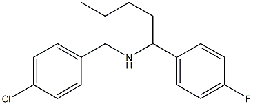 [(4-chlorophenyl)methyl][1-(4-fluorophenyl)pentyl]amine Struktur