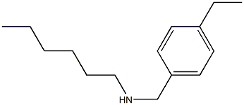 [(4-ethylphenyl)methyl](hexyl)amine Struktur