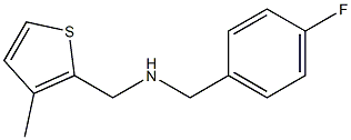 [(4-fluorophenyl)methyl][(3-methylthiophen-2-yl)methyl]amine Struktur