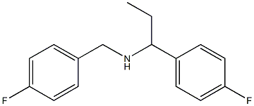 [(4-fluorophenyl)methyl][1-(4-fluorophenyl)propyl]amine Struktur