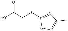 [(4-methyl-1,3-thiazol-2-yl)thio]acetic acid Struktur