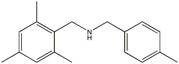 [(4-methylphenyl)methyl][(2,4,6-trimethylphenyl)methyl]amine Struktur