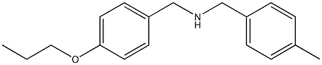 [(4-methylphenyl)methyl][(4-propoxyphenyl)methyl]amine Struktur