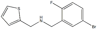 [(5-bromo-2-fluorophenyl)methyl](thiophen-2-ylmethyl)amine Struktur