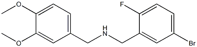 [(5-bromo-2-fluorophenyl)methyl][(3,4-dimethoxyphenyl)methyl]amine Struktur