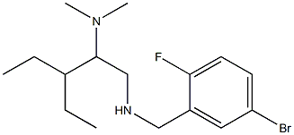 [(5-bromo-2-fluorophenyl)methyl][2-(dimethylamino)-3-ethylpentyl]amine Struktur