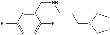 [(5-bromo-2-fluorophenyl)methyl][3-(pyrrolidin-1-yl)propyl]amine Struktur