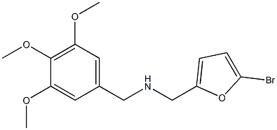 [(5-bromofuran-2-yl)methyl][(3,4,5-trimethoxyphenyl)methyl]amine Struktur