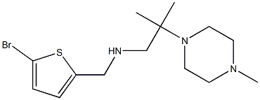 [(5-bromothiophen-2-yl)methyl][2-methyl-2-(4-methylpiperazin-1-yl)propyl]amine Struktur