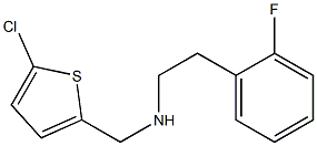 [(5-chlorothiophen-2-yl)methyl][2-(2-fluorophenyl)ethyl]amine Struktur