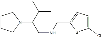 [(5-chlorothiophen-2-yl)methyl][3-methyl-2-(pyrrolidin-1-yl)butyl]amine Struktur